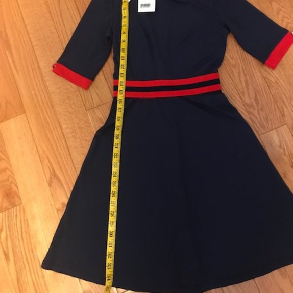 Dark blue midi dress. Size 2. - Picture 4 of 6